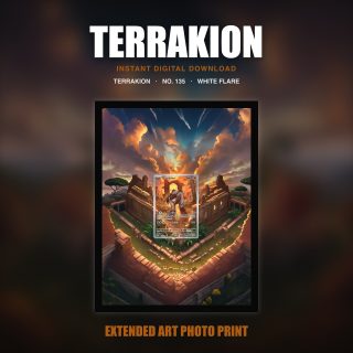 Terrakion #135 — White Flare (Print Art)