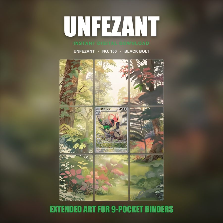 Unfezant #150 — Black Bolt (Binder Insert)