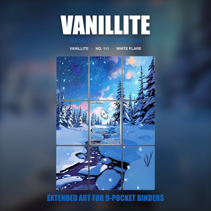 Vanillite #111 — White Flare (Binder Insert)