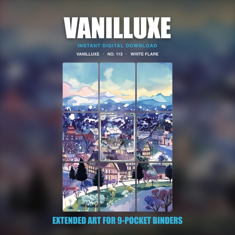 Vanilluxe #113 — White Flare (Binder Insert)