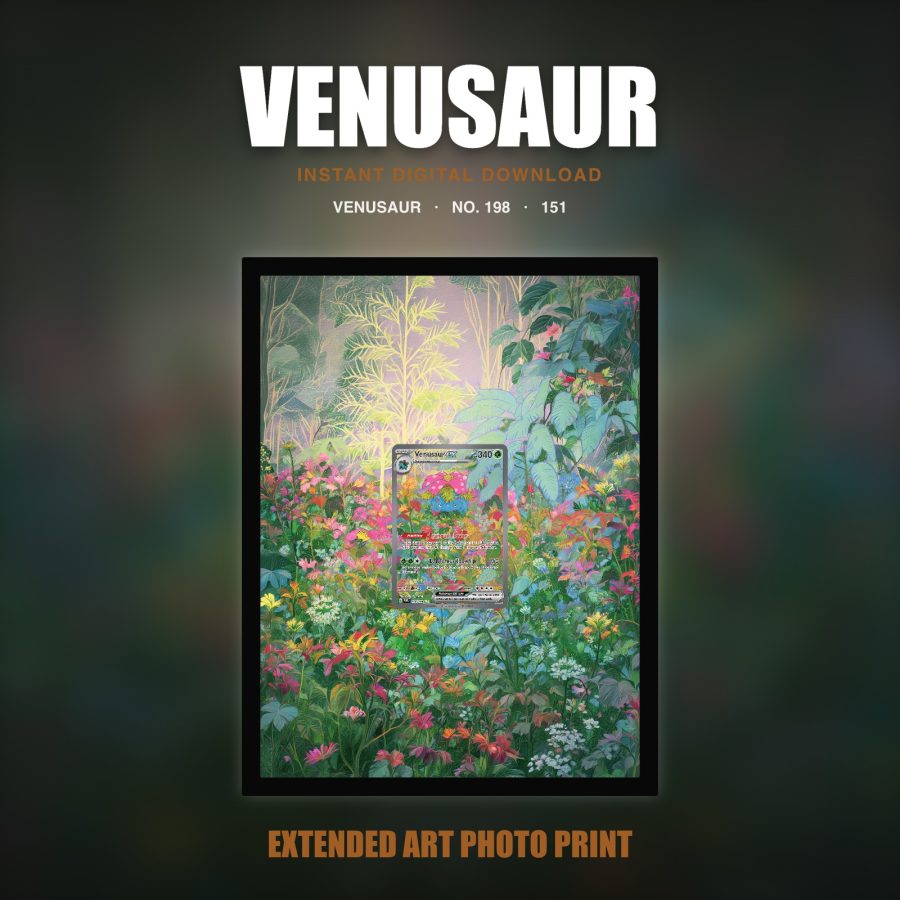 Venusaur #198 — 151 (Print Art)
