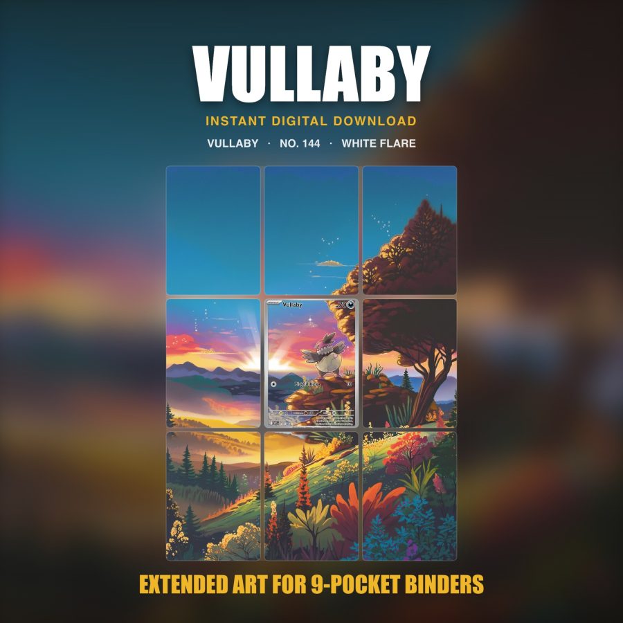 Vullaby #144 — White Flare (Binder Insert)