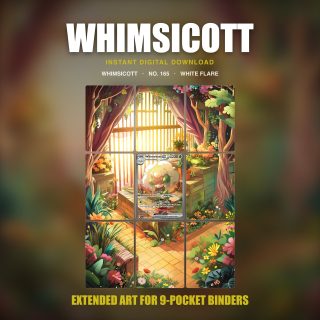 Whimsicott #165 — White Flare (Binder Insert)