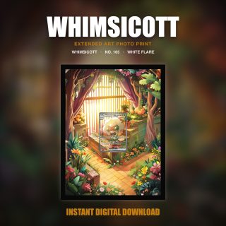 Whimsicott #165 — White Flare (Print Art)