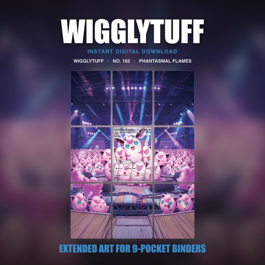 Wigglytuff #105 — Phantasmal Flames (Binder Insert)