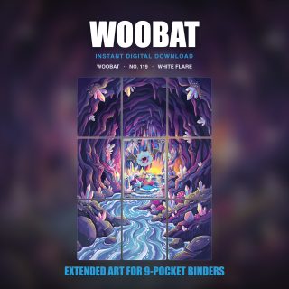 Woobat #119 — White Flare (Binder Insert)