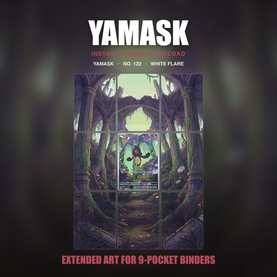 Yamask #122 — White Flare (Binder Insert)
