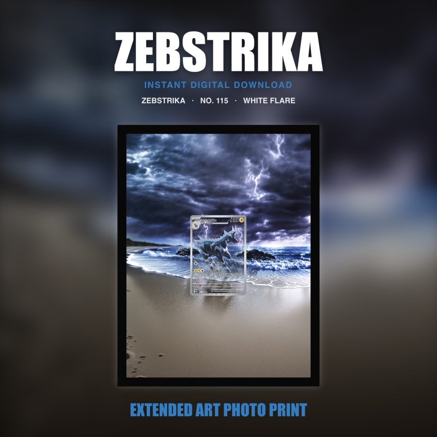 Zebstrika #115 — White Flare (Print Art)