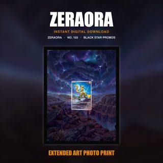 Zeraora #103 — Black Star Promos (Print Art)