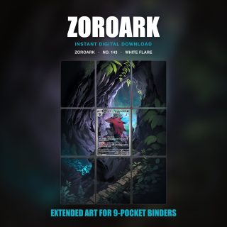 Zoroark #143 — White Flare (Binder Insert)