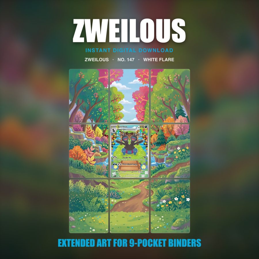 Zweilous #147 — White Flare (Binder Insert)